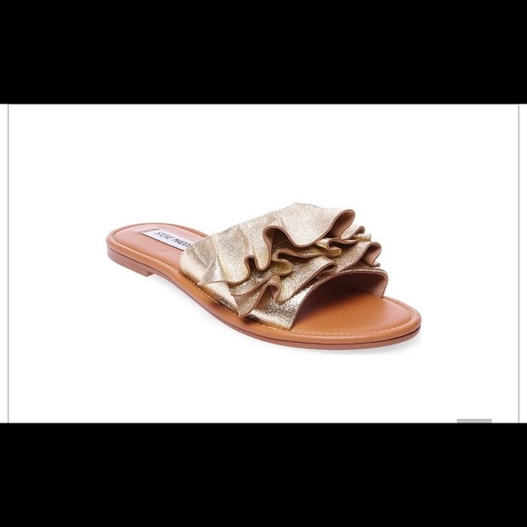 steve madden gold slides